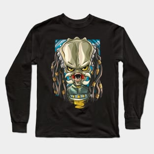 Pop Culture Caricature #23 - Predator Long Sleeve T-Shirt